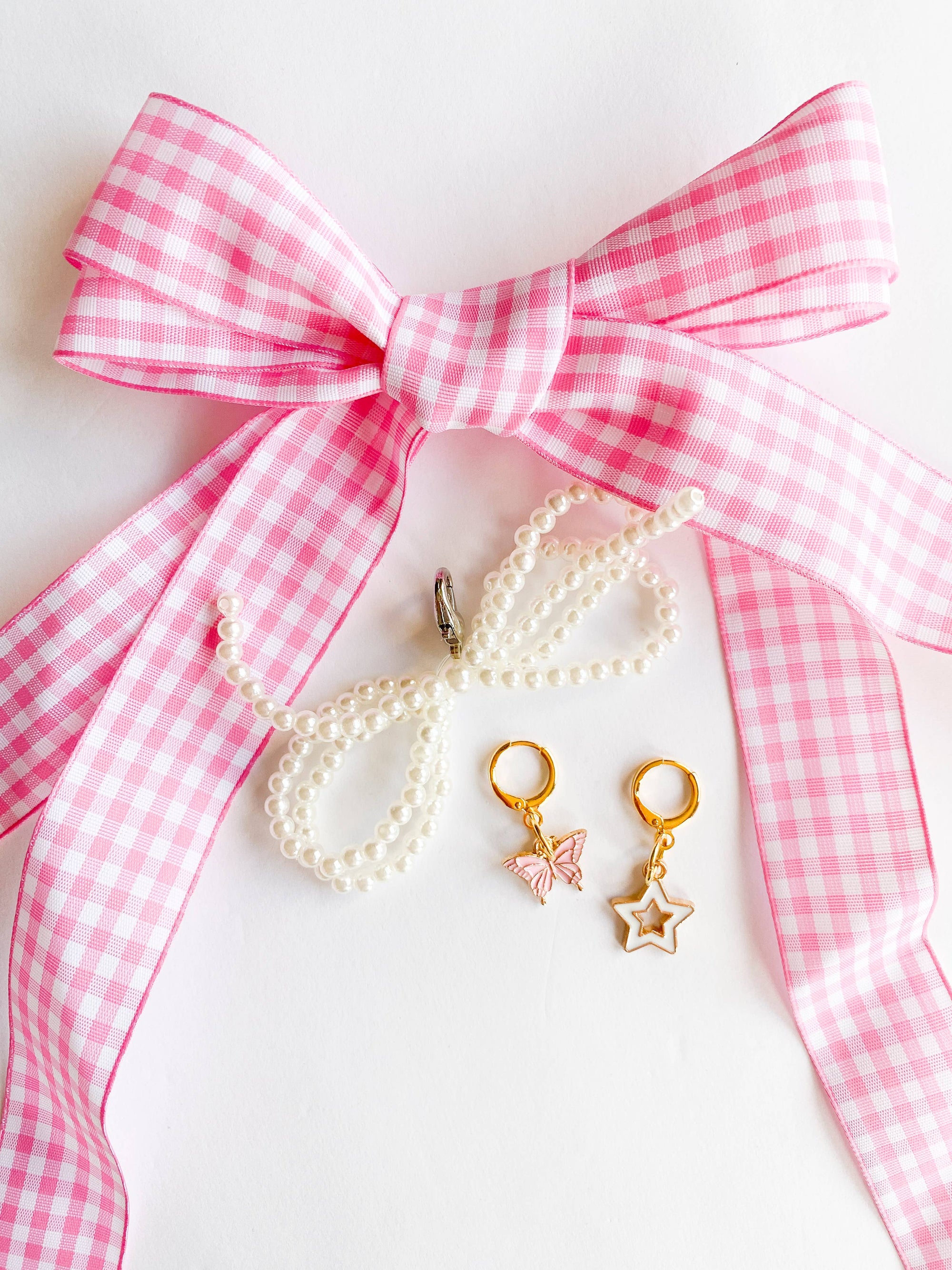 Leo + Lee Shoe Charm + Lace Sets - Gingham