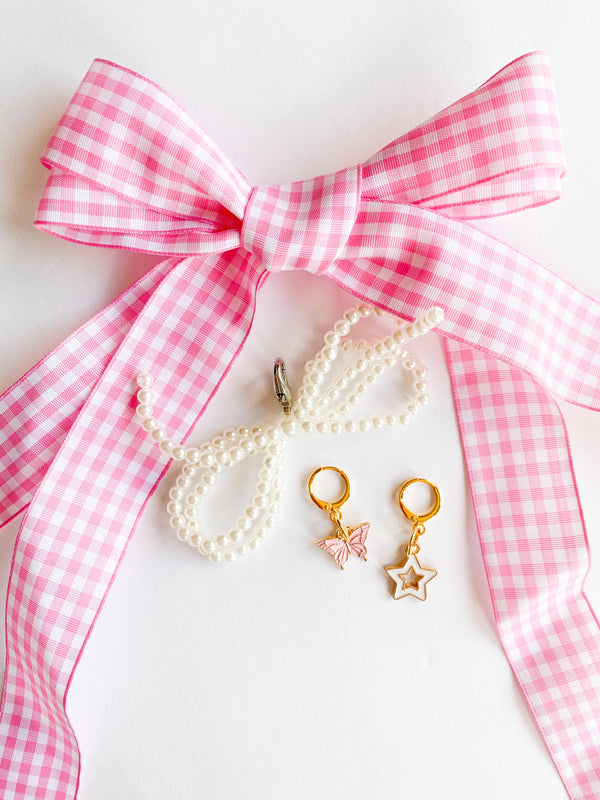 Leo + Lee Shoe Charm + Lace Sets - Gingham