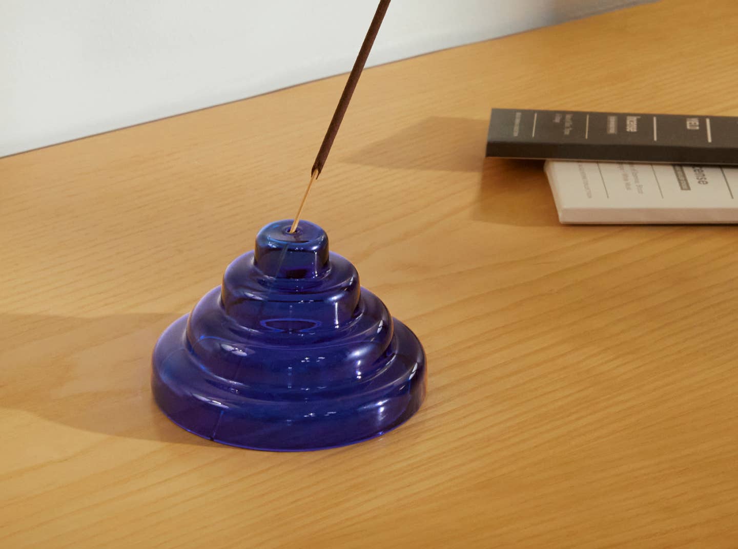 Yield Glass Meso Incense Holder - Cobalt