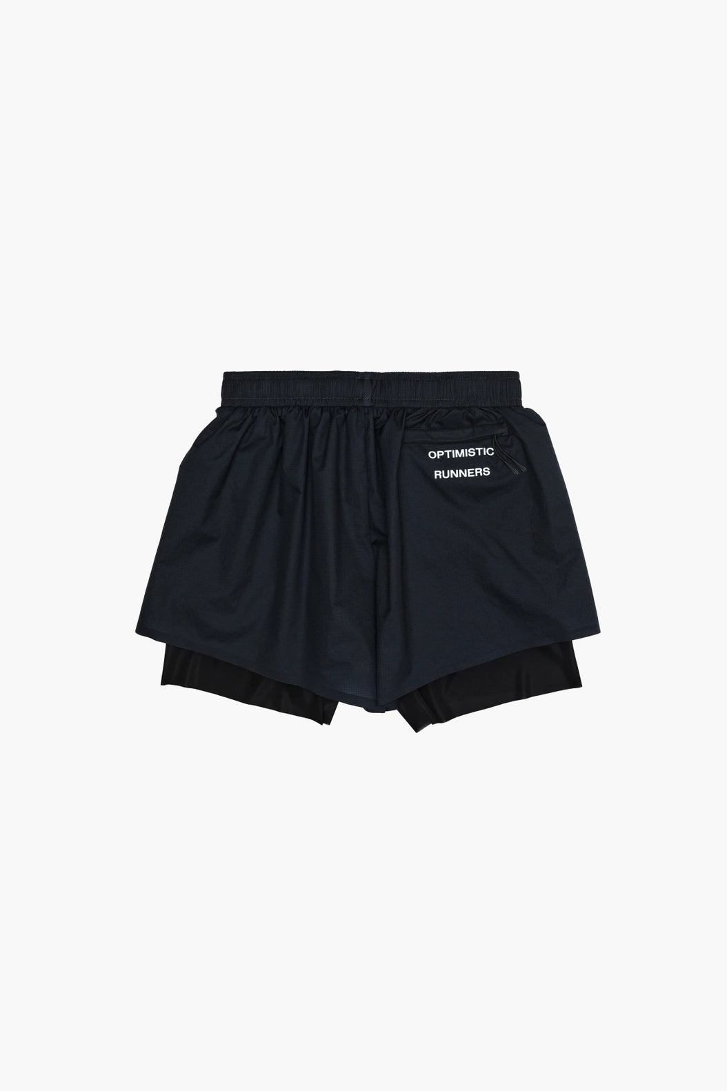 Optimistic Runners Layered Shorts AW26 - Black