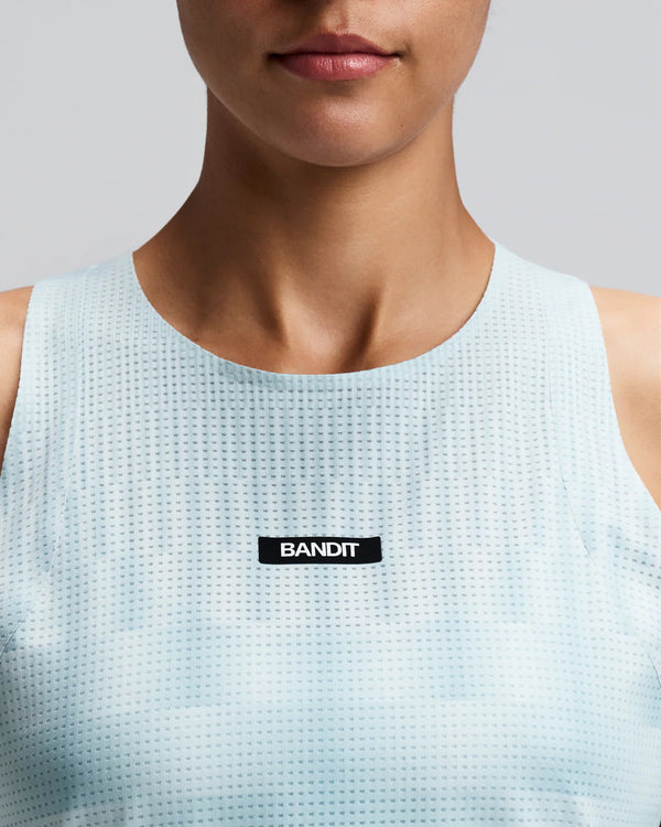 Bandit Women's GeoMesh™ Lightweight Race Singlet - Lagoon / Mist