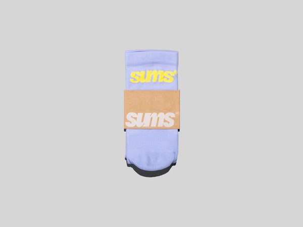 sums All Season Sock - Lilac / Yellow