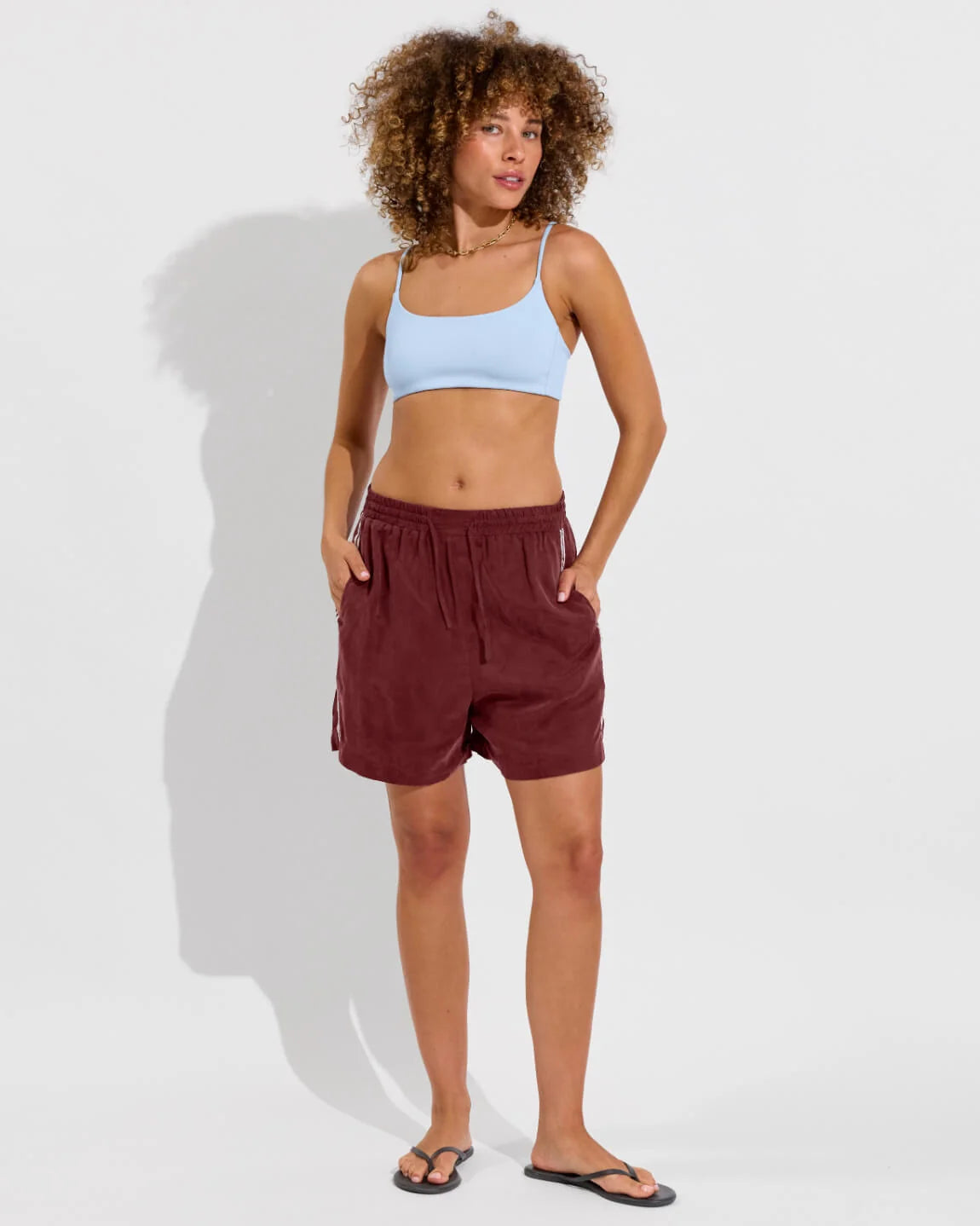 Left on Friday Layup Short 4" - Jam (Maroon)