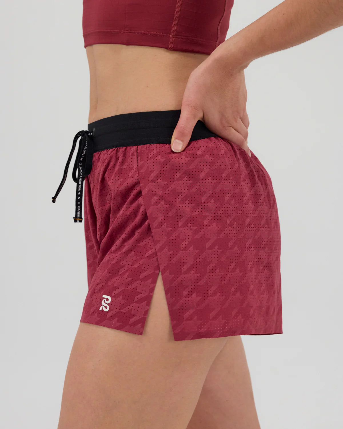 Bandit Vento™ Women's 3" Split Short - Embossed Berry