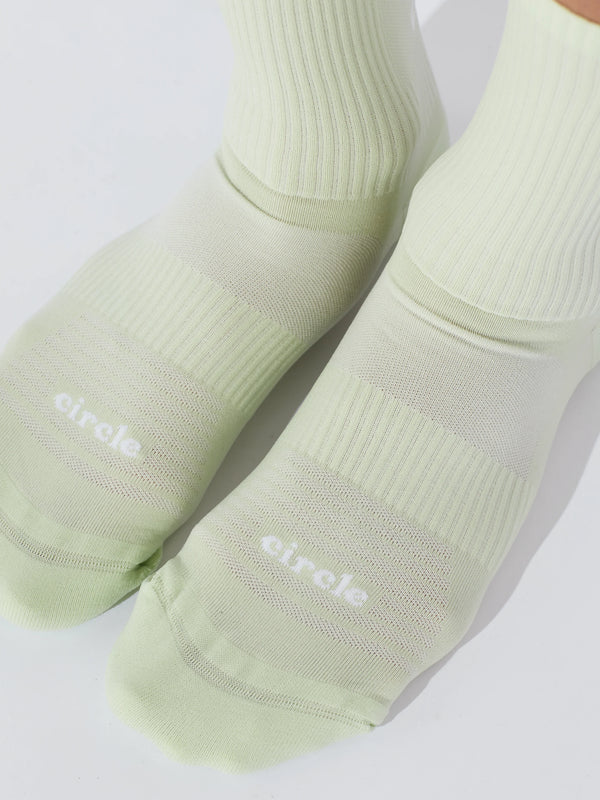 Circle Speedy High Planet Running Socks - Light Moss