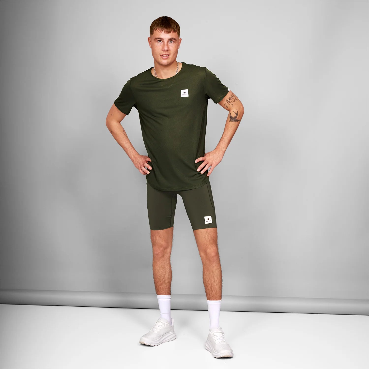SAYSKY Men's Combat+ Short Tights 9"