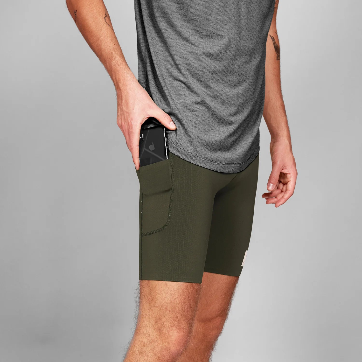 SAYSKY Men's Combat+ Short Tights 9"