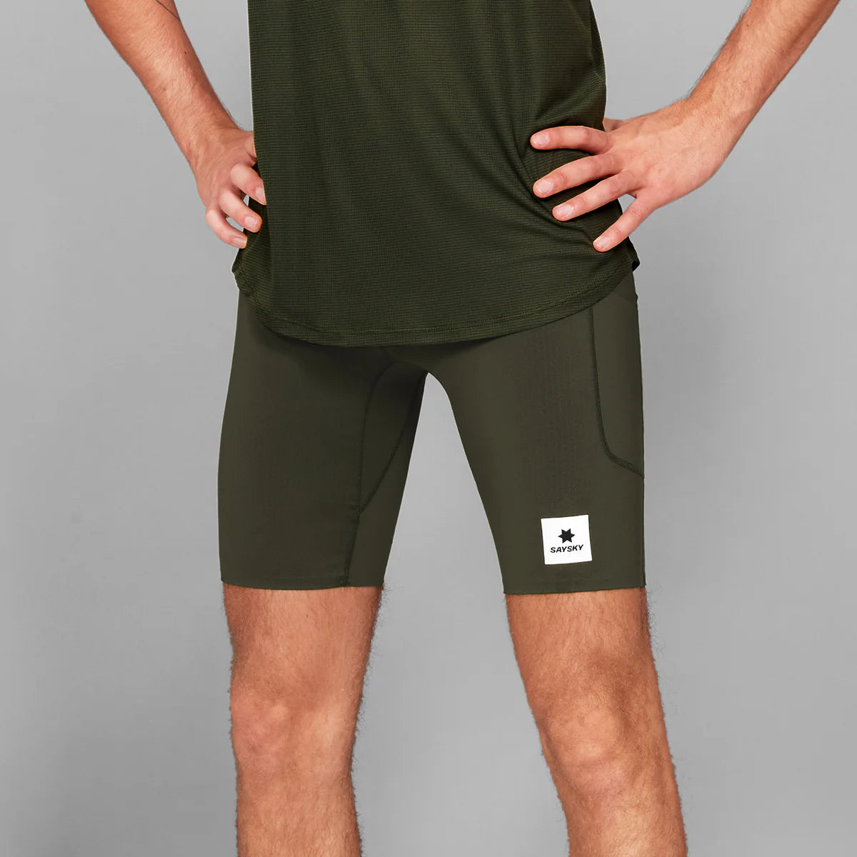 SAYSKY Men's Combat+ Short Tights 9"