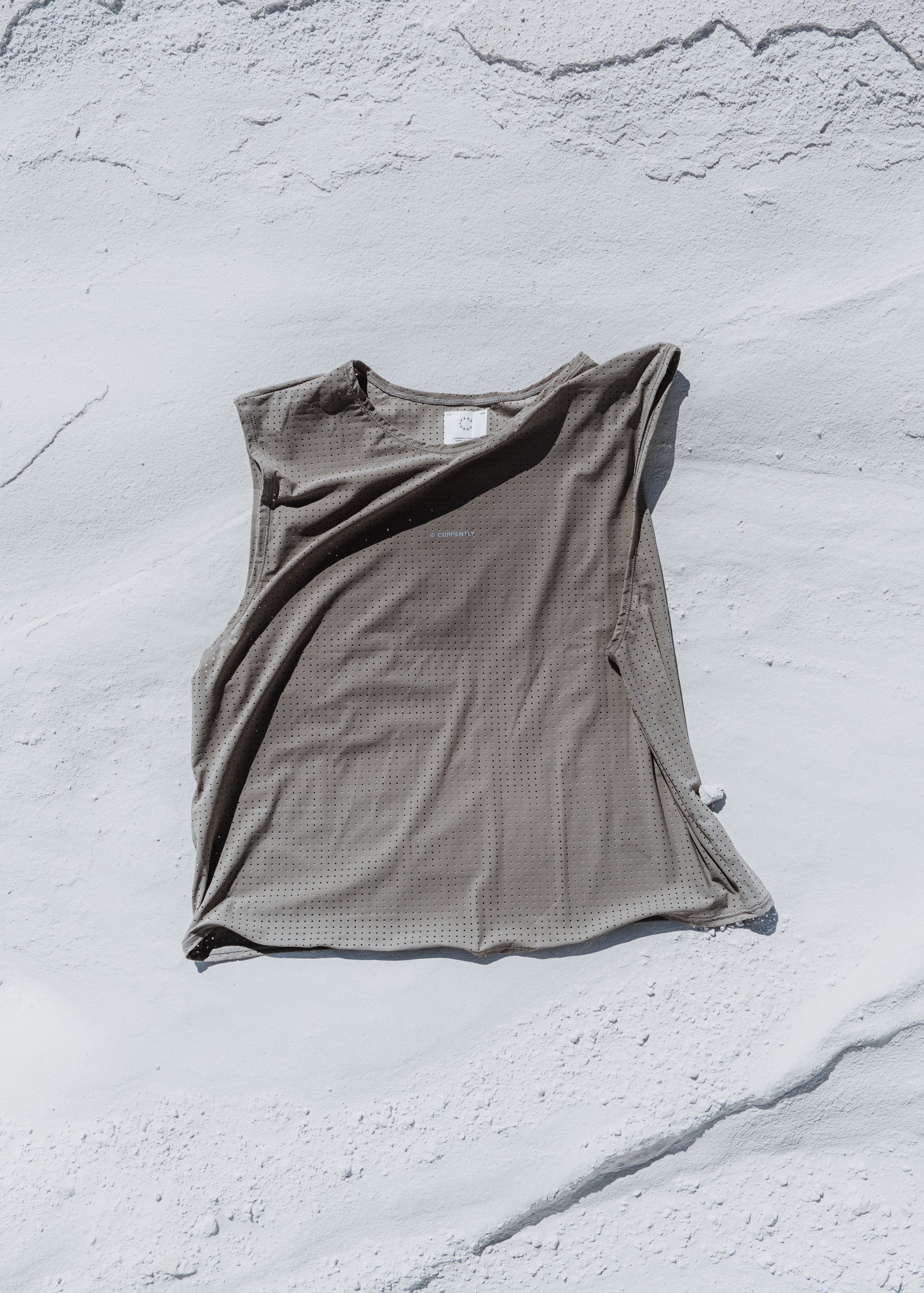 Currently Running - C-R™ Penultimate Crop Tee - Grey