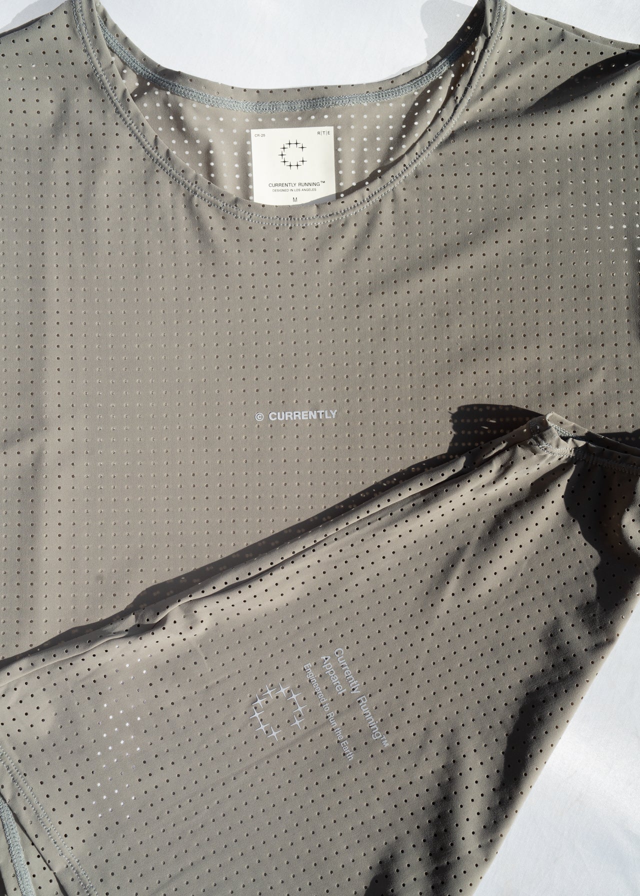 Currently Running - C-R™ Penultimate Crop Tee - Grey