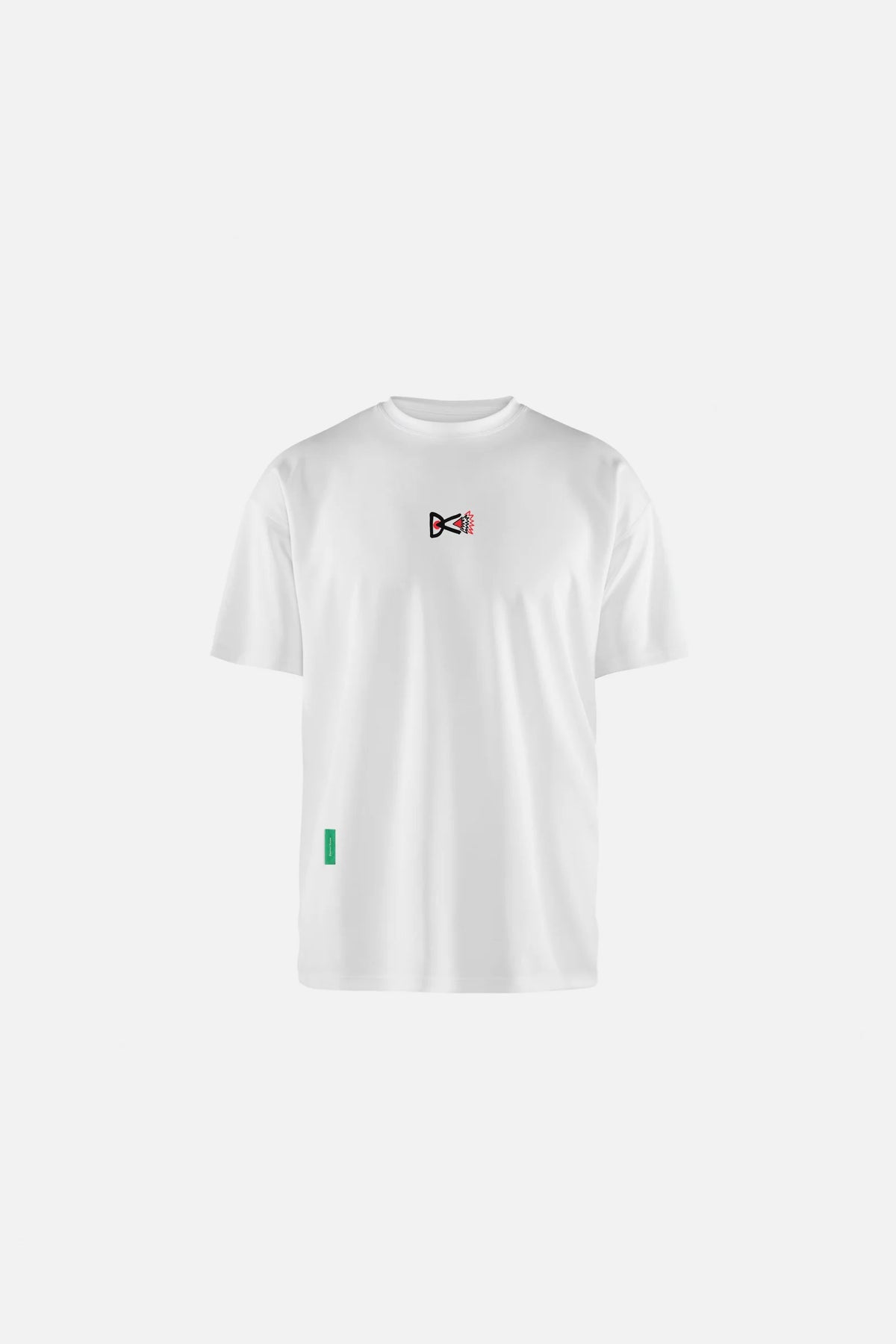 District Vision Short Sleeve Boxy Training Tee, Lunar White Flame