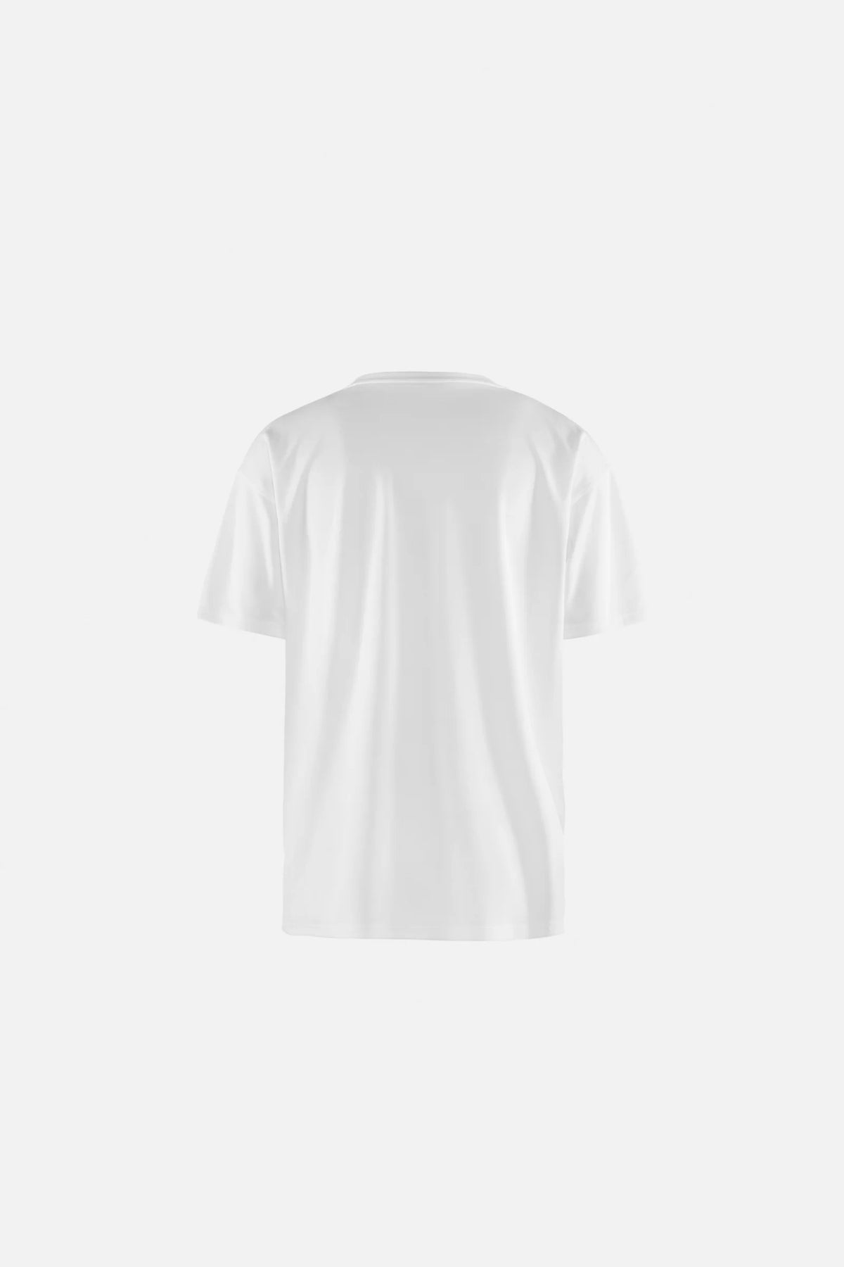 District Vision Short Sleeve Boxy Training Tee, Lunar White Flame
