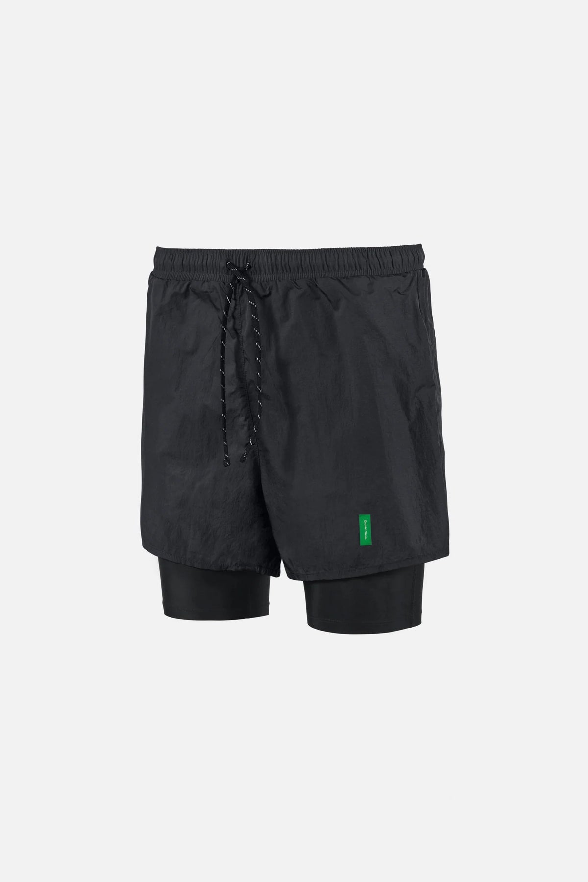 District Vision Men's 5" Ultralight Nylon Trail Shorts, Obsidian/Black