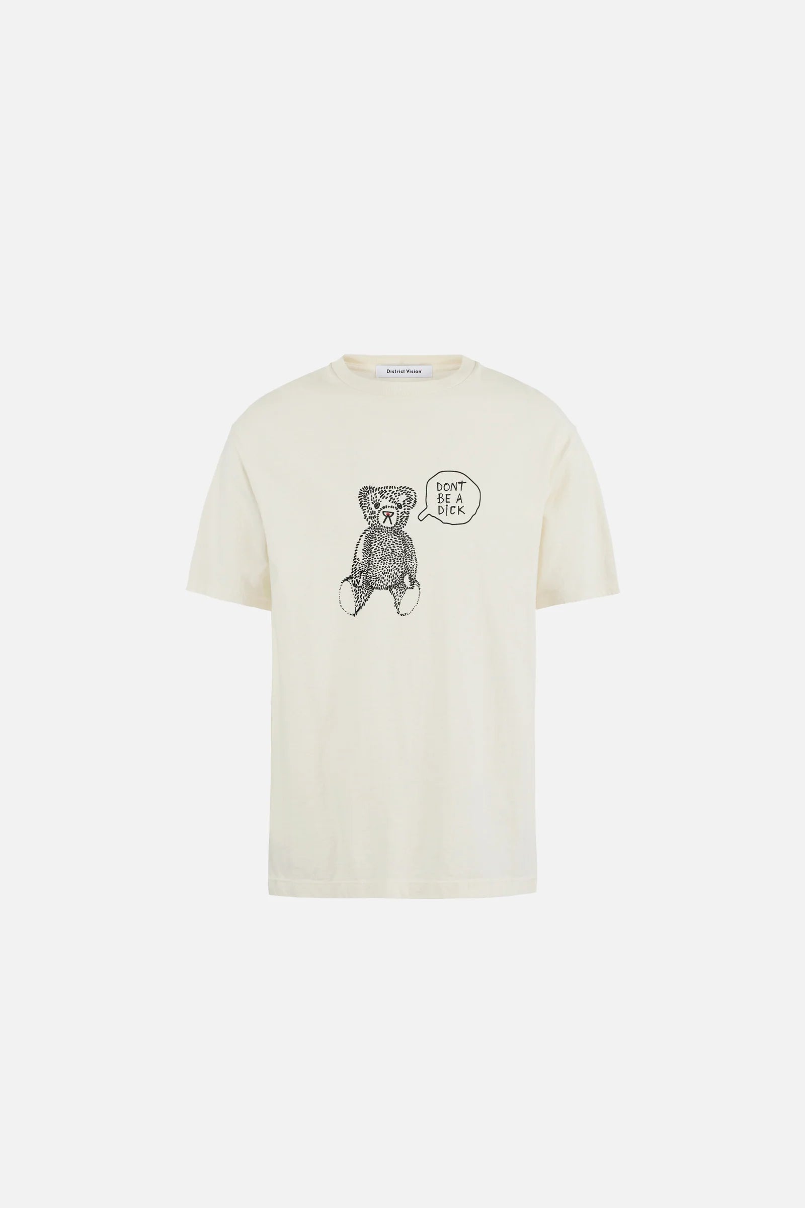 District Vision California Cotton Tee, Teddy Vintage White