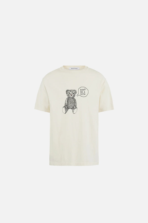 District Vision California Cotton Tee, Teddy Vintage White