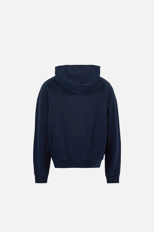 District Vision California Cotton Hoodie, Teddy Navy
