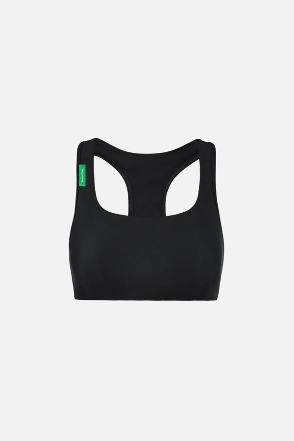 District Vision Medium Support Racer-Back Bra, Black