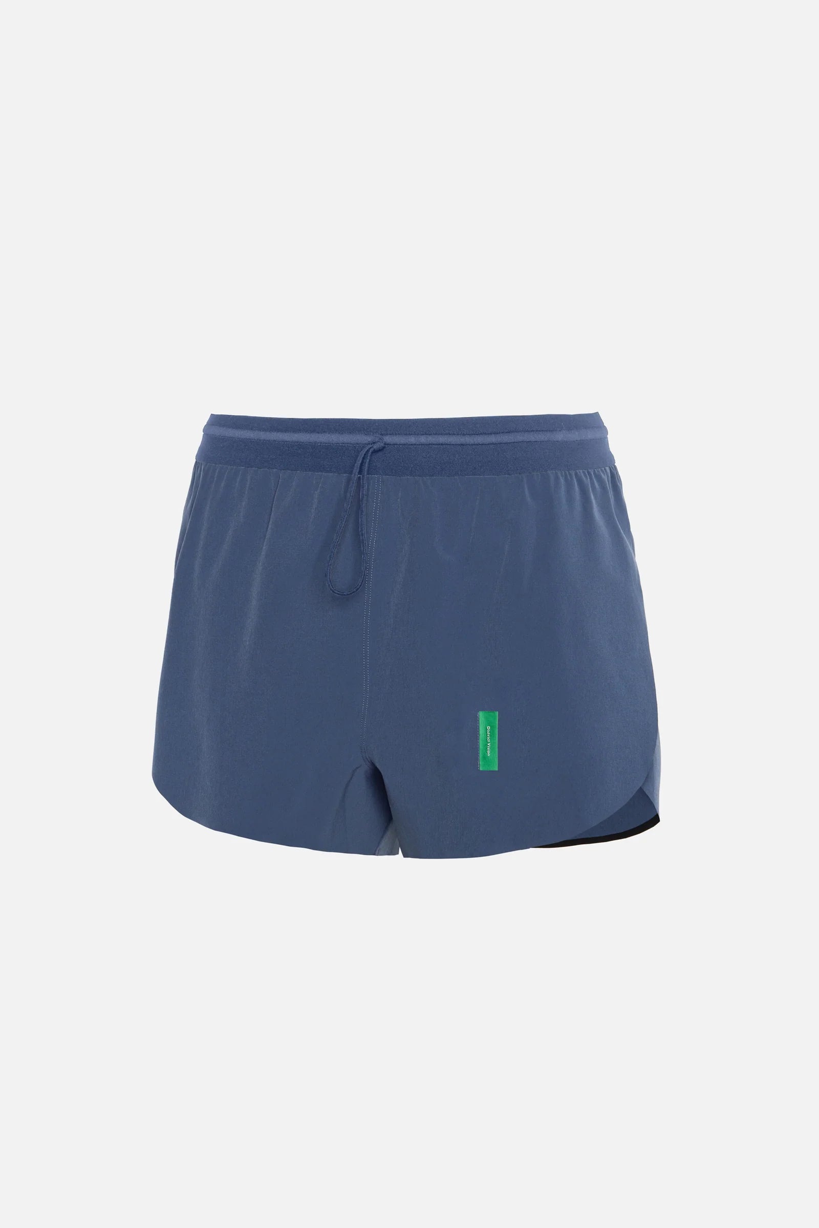 District Vision Women's 2" Split Shorts, Slate Blue