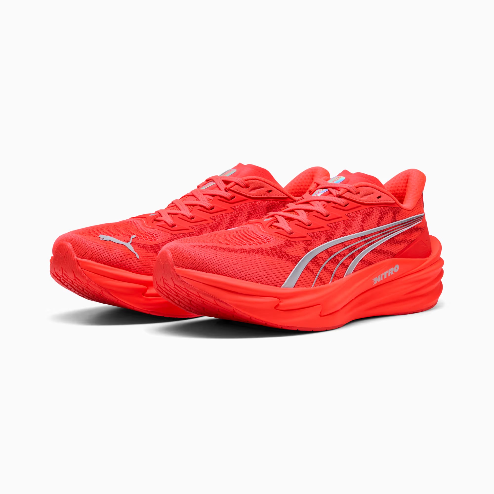 Puma Men's Deviate NITRO™ 4 - Red / Puma Silver