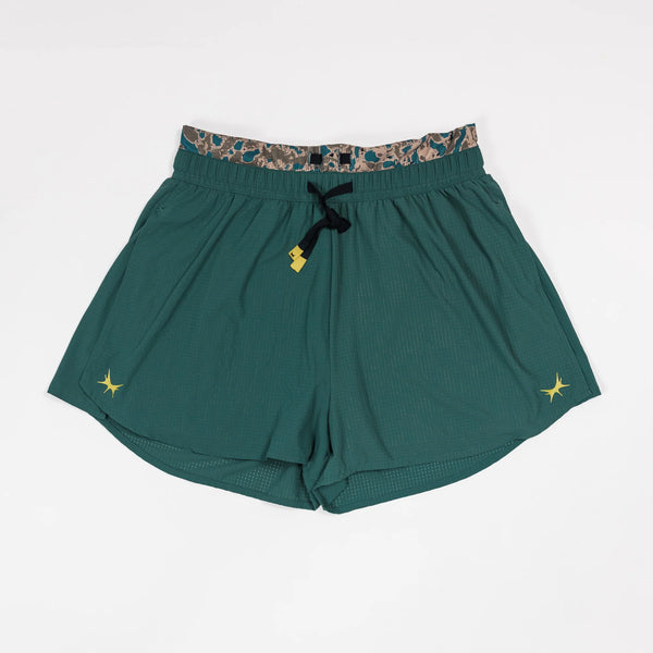 Dust Women's 2-in-1 Split Short - Sage/Leaf