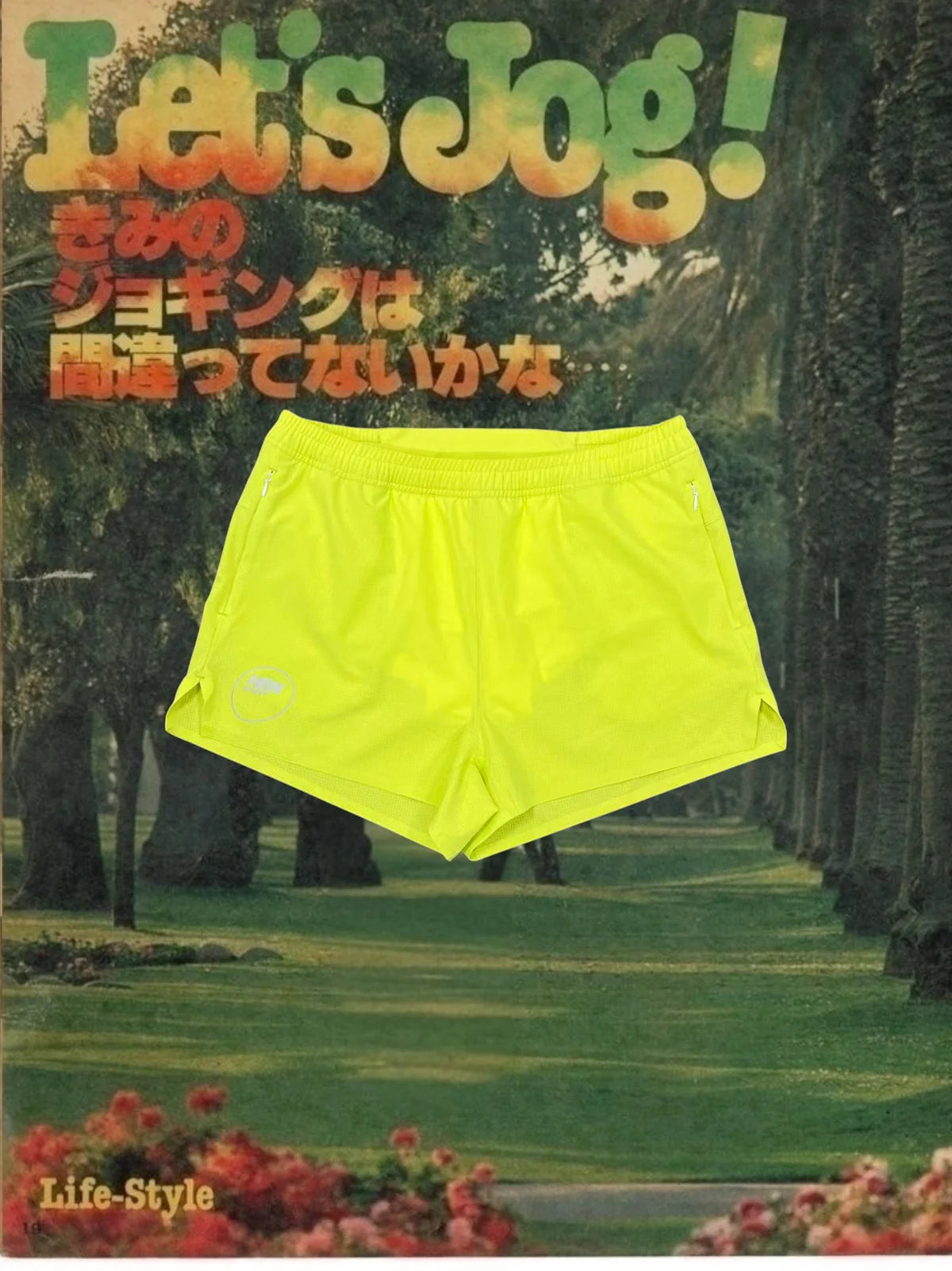 Human By Nature - Marathon Shorts Neon Green