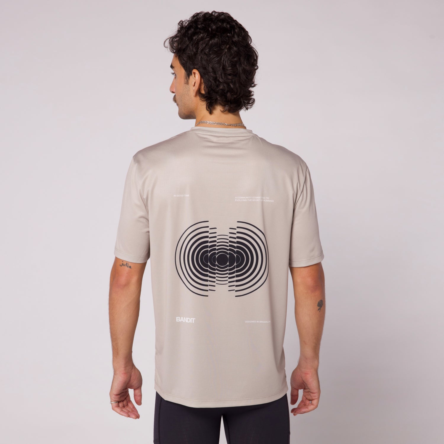 Bandit Drift Performance Tee - Sliced Spiral Stone