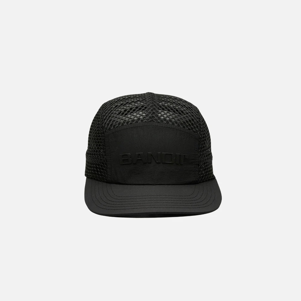 Bandit Open Mesh Run Hat - Black