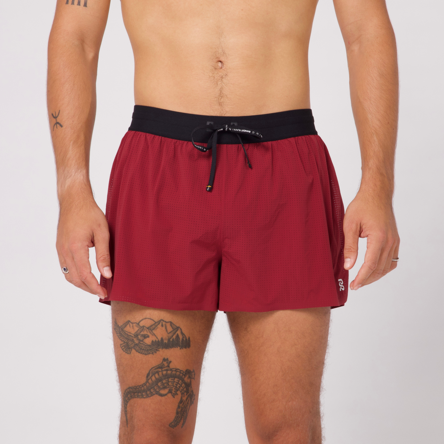 Bandit Vento 3" Mens Splitty Run Short - Currant