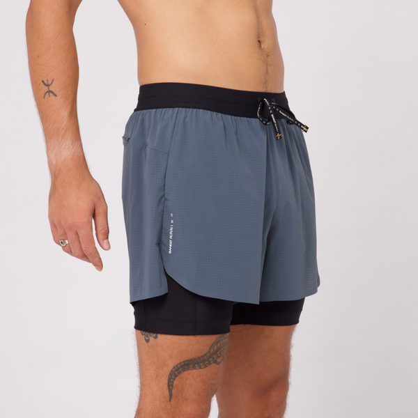 Bandit Vento 2-in-1 Mens Short - Storm Grey