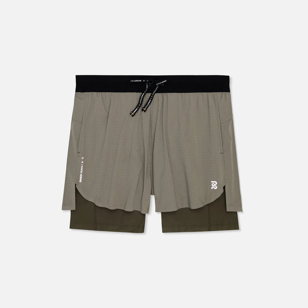 Bandit Vento 2-in-1 Mens Short - Fatigue