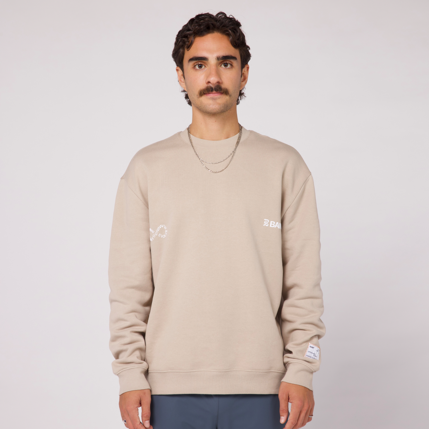 Bandit Cotton Fleece Community Crewneck - Stone