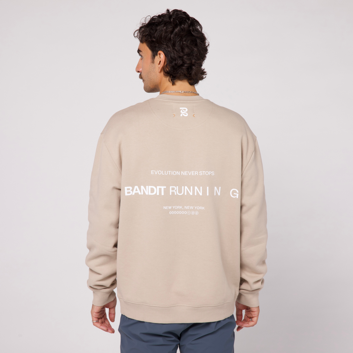 Bandit Cotton Fleece Community Crewneck - Stone