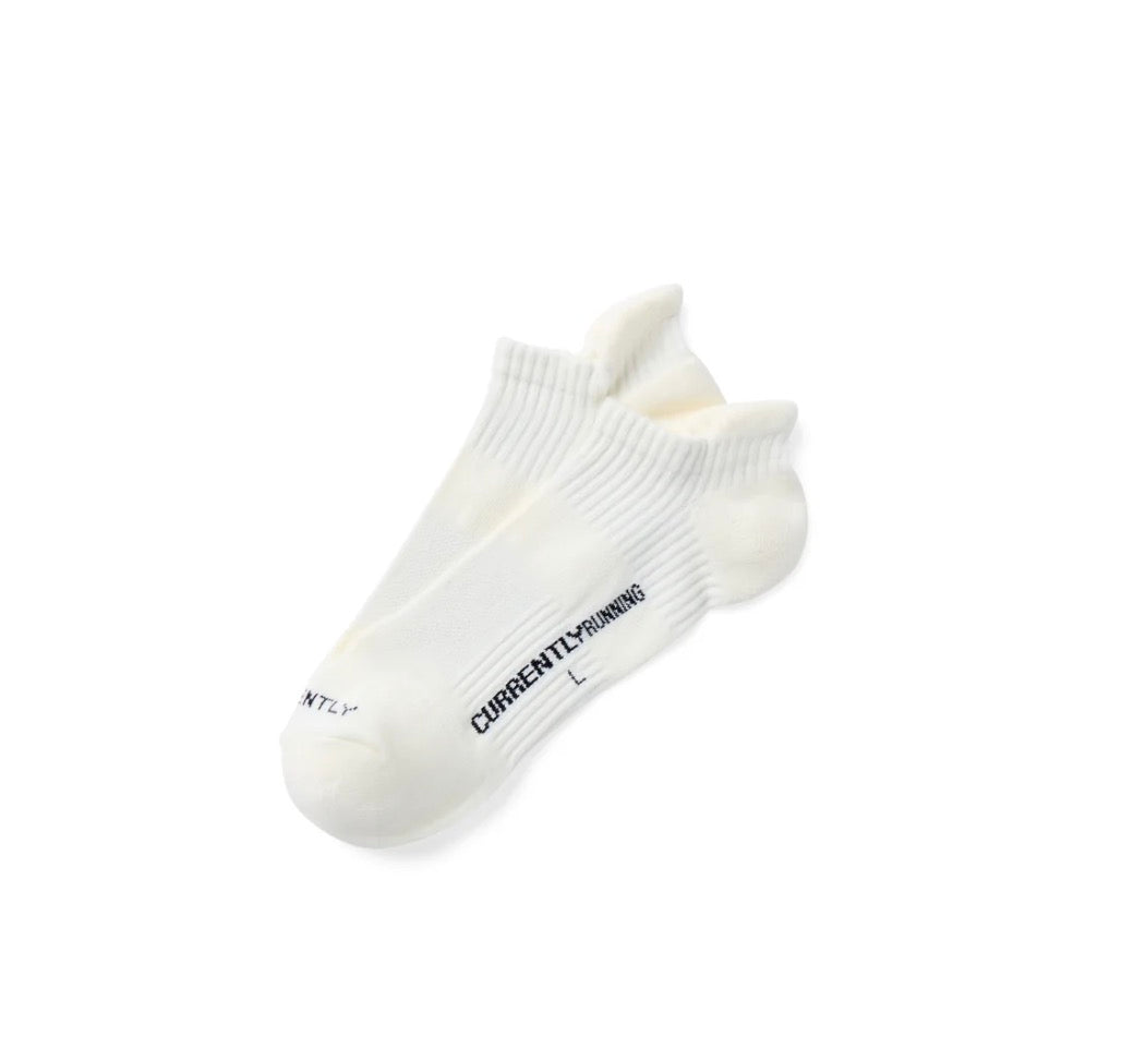 Currently Running - Ankle Sock - White