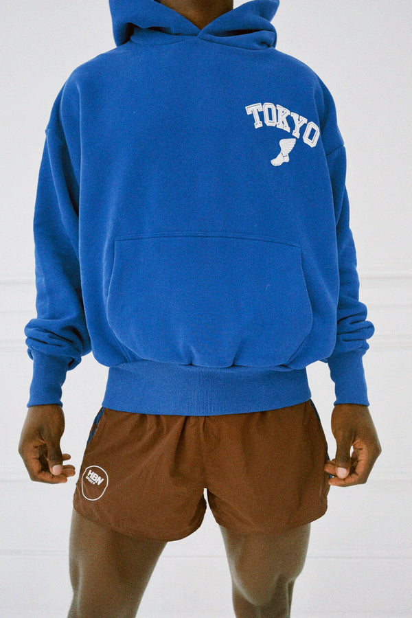 Human By Nature Royal Blue Winged Foot Hoodie