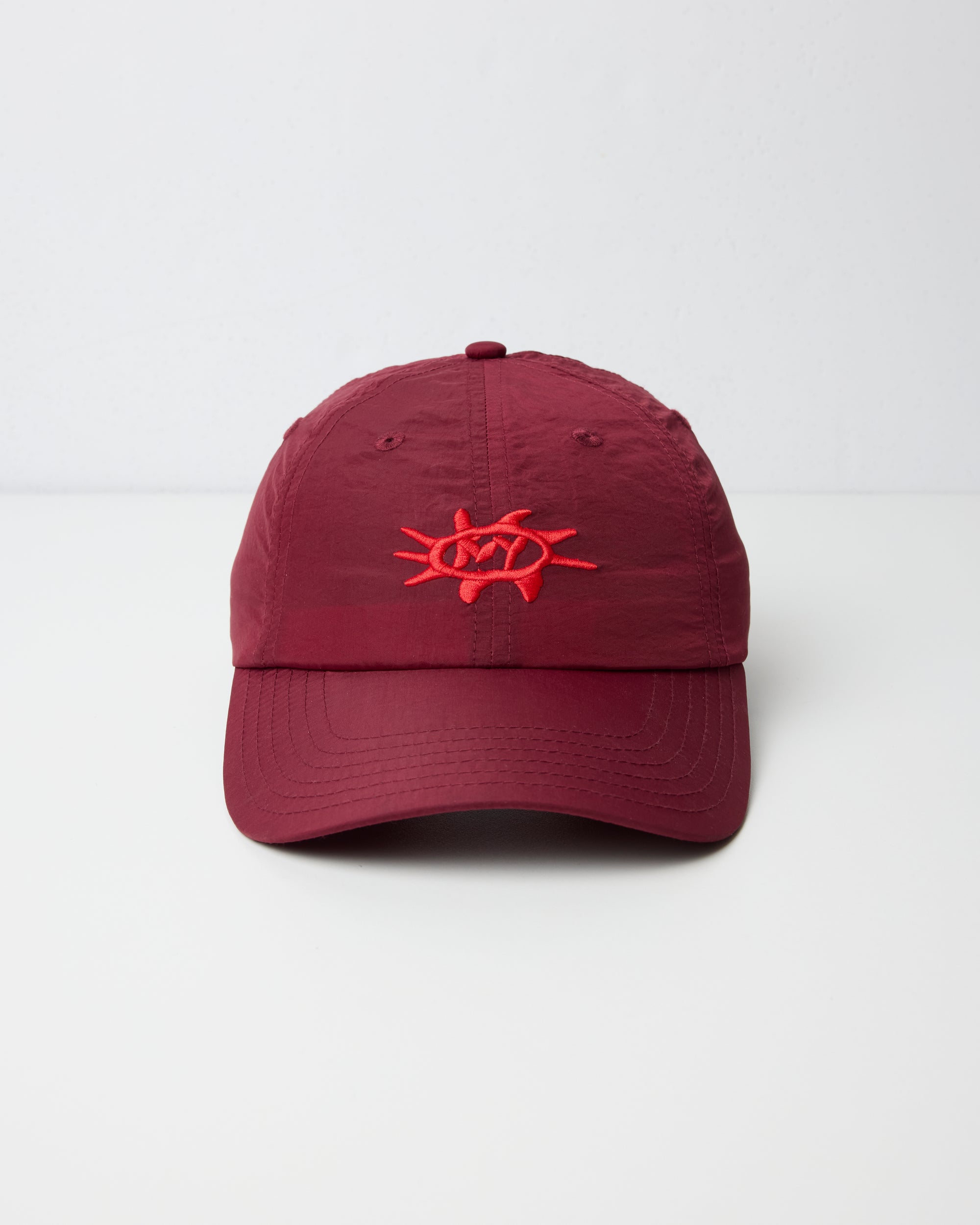 Bandit Nylon "Sunburst" Dad Hat - Fig / Intense Red