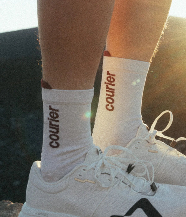 Courier - The HiFi Sock - White/Plum