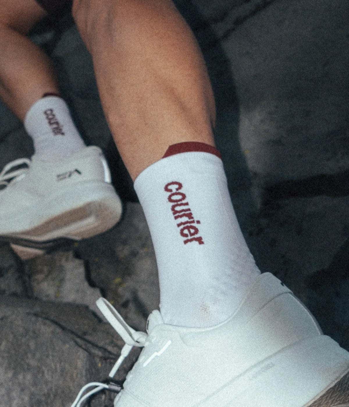 Courier - The HiFi Sock - White/Plum