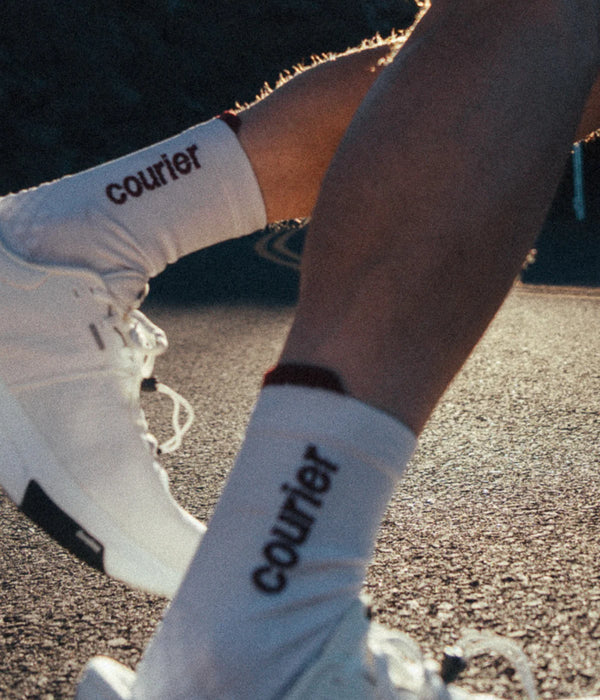 Courier - The HiFi Sock - White/Plum