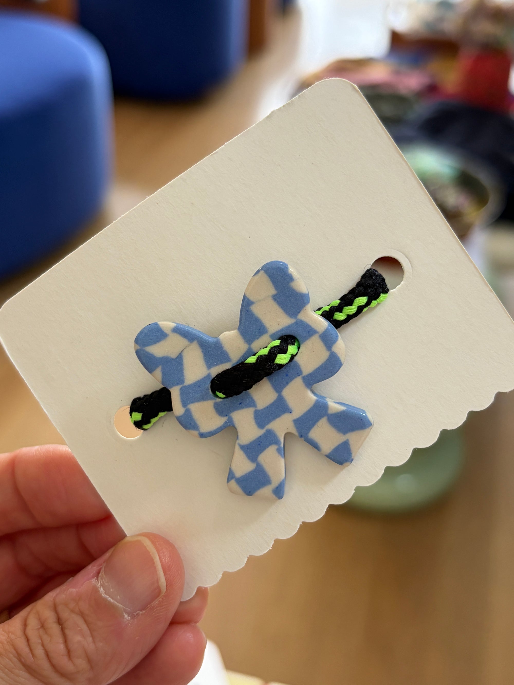 Shady Clay x Running Wylder Shoe Charm - Blue Bow