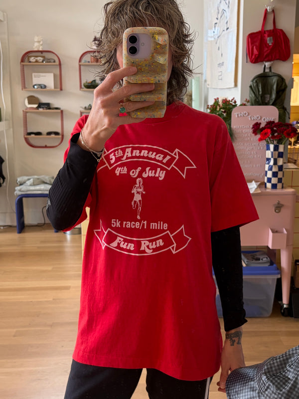 Vintage 4th of July Fun Run Tee