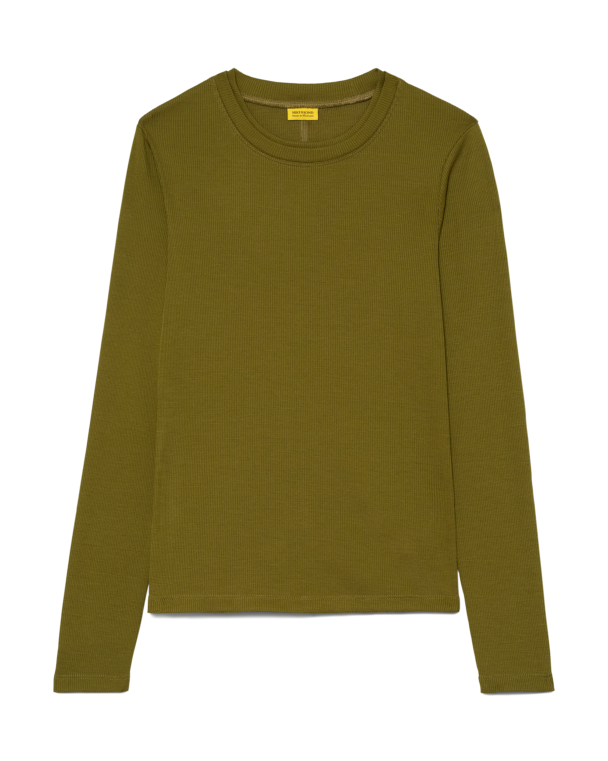 Hikerkind Ribbed Merino Longsleeve 01 - Verdant