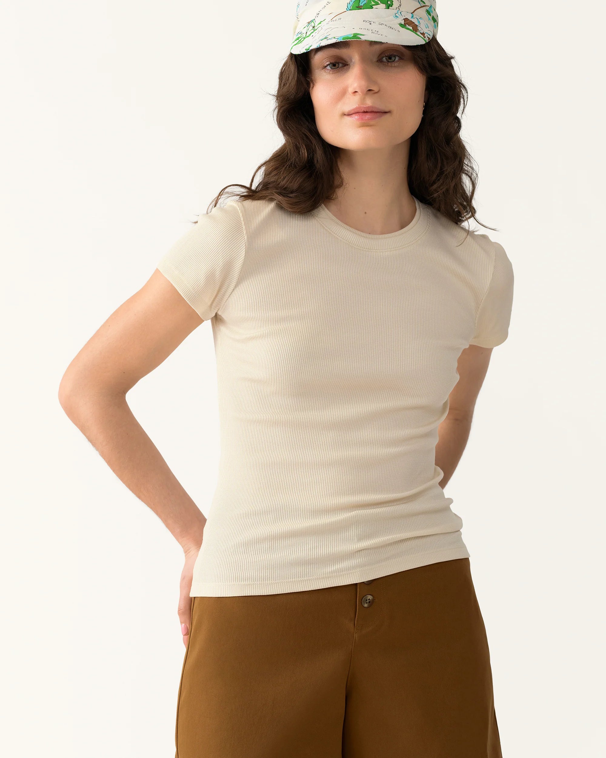 Hikerkind Ribbed Merino T-Shirt - Betula
