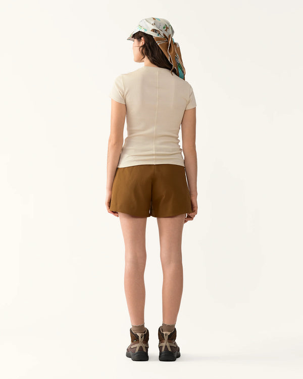 Hikerkind Ribbed Merino T-Shirt - Betula