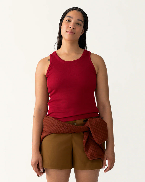 Hikerkind Ribbed Merino Tank - Rowan