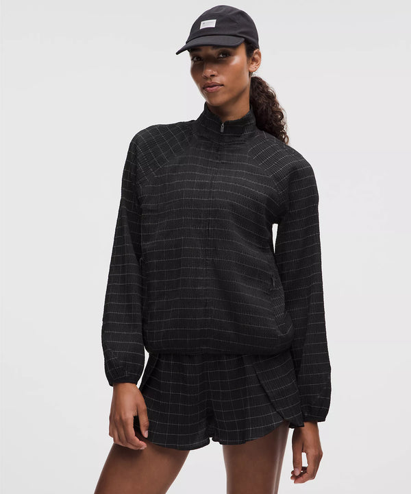 Lululemon Adapted State Textured Run Jacket - Black/Reflective