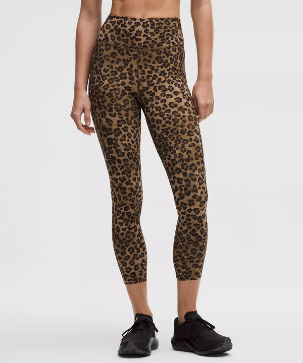 Lululemon Women's Fast and Free High-Rise Tight 25" - True Leopard