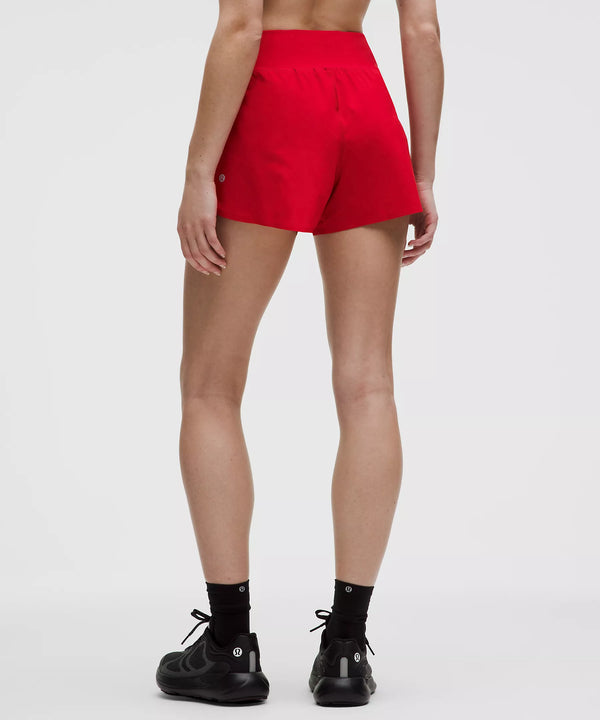Lululemon Women's Fast and Free Reflective High-Rise Classic-Fit Short 3" - Oxford Red