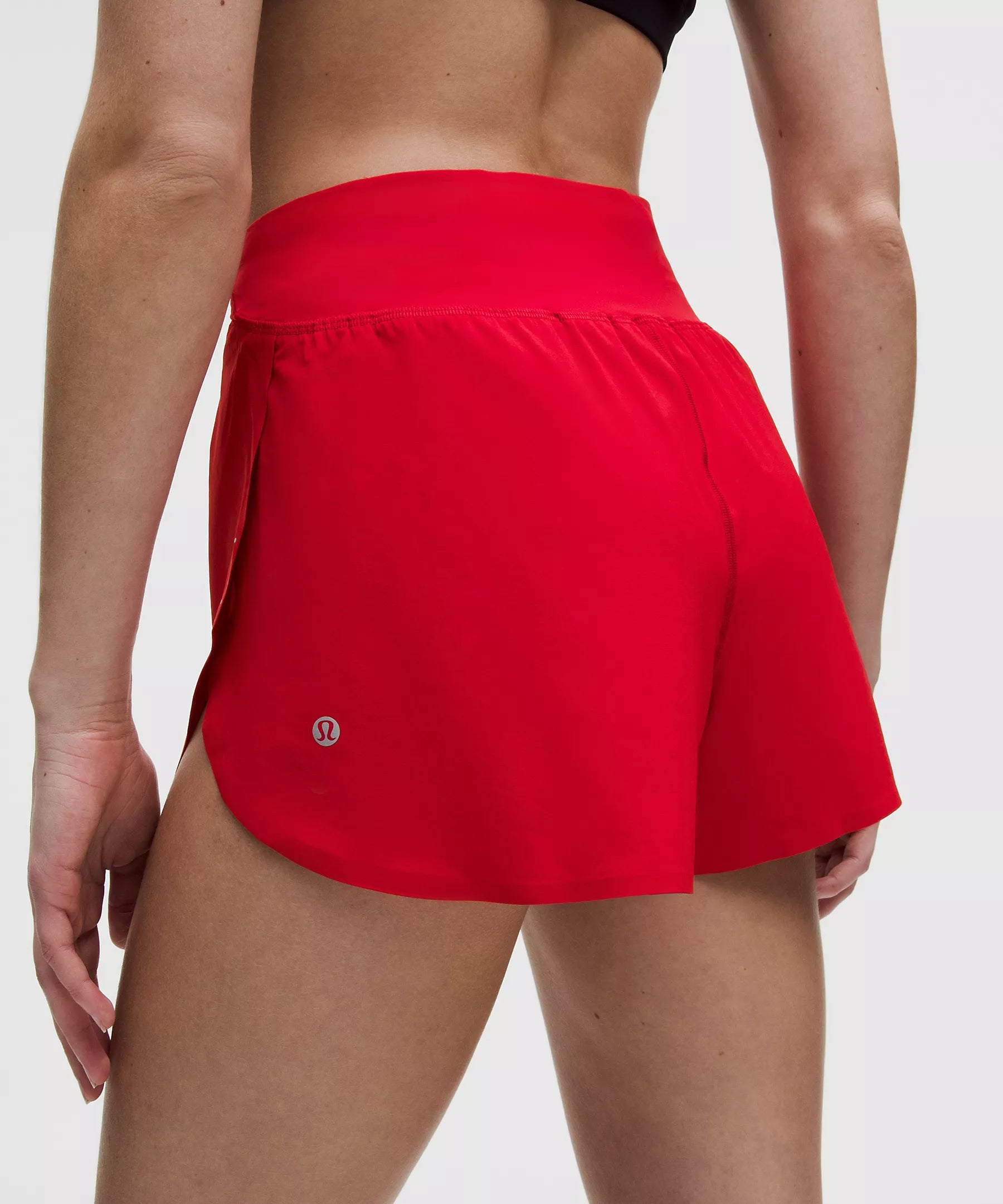 Lululemon Women's Fast and Free Reflective High-Rise Classic-Fit Short 3" - Oxford Red