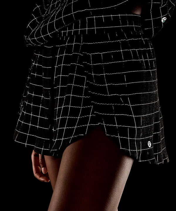 Lululemon Negative Split Textured Run Short 2.5" - Black/Reflective