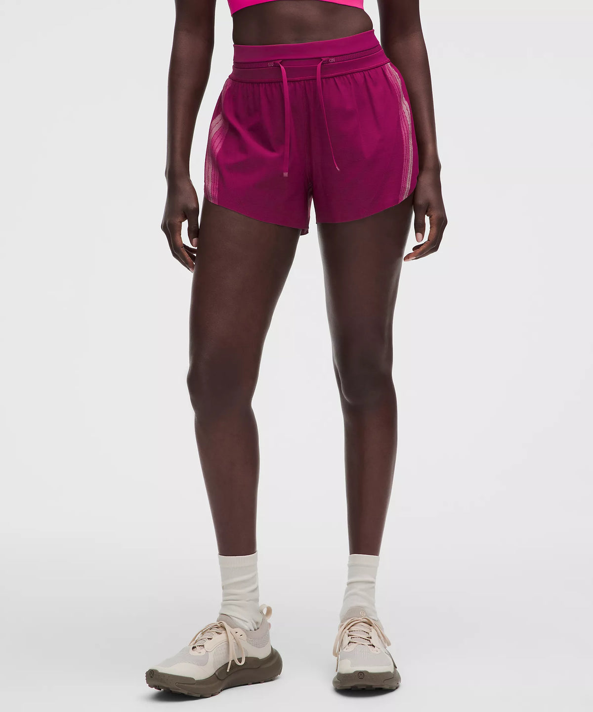 Lululemon Women's Fast and Free Airflow Short 3" - Raspberry Red